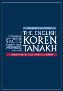 The English Koren Tanakh, Magerman Edition, Large di Jonathan Sacks edito da KOREN PUBL