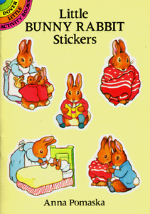 Little Bunny Rabbit Stickers di Anna Pomaska, Stickers edito da Dover Publications