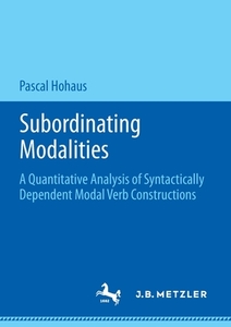 Subordinating Modalities di Pascal Hohaus edito da J.B. Metzler