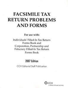 Facsimile Tax Return Problems and Forms edito da CCH Incorporated