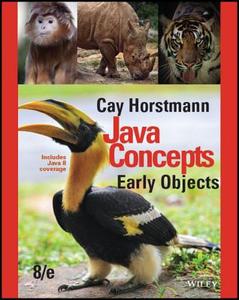 Java Concepts, Binder Ready Version: Early Objects di Cay S. Horstmann edito da Wiley