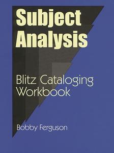 Subject Analysis di Bobby Ferguson edito da Libraries Unlimited