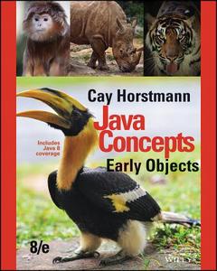 Java Concepts: Early Objects di Cay S. Horstmann edito da Wiley
