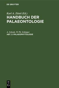 Handbuch der Palaeontologie, Abt. 2, Palaeophytologie di Schenk A. Schenk edito da De Gruyter