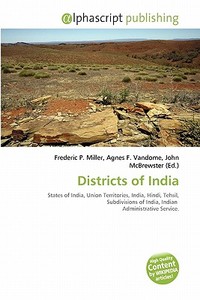 Districts Of India edito da Vdm Publishing House