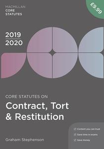 Core Statutes on Contract, Tort & Restitution 2019-20 di Graham Stephenson edito da Macmillan Education UK
