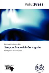 Semyon Aranovich Gershgorin edito da Crypt Publishing