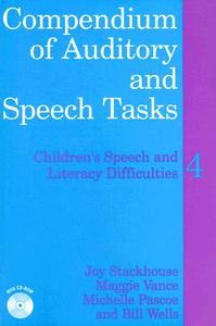 Compendium of Auditory and Speech Tasks di Joy Stackhouse edito da Wiley-Blackwell