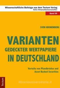 Varianten gedeckter Wertpapiere in Deutschland di Sven Kronenberg edito da Tectum Verlag