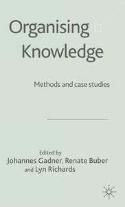 Organising Knowledge di J. Gadner edito da Palgrave Macmillan