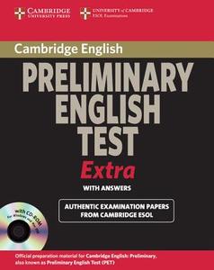 Cambridge Preliminary English Test Extra Student's Book With Answers And Cd-rom di Cambridge ESOL edito da Cambridge University Press