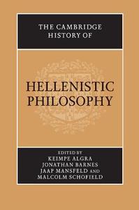 The Cambridge History of Hellenistic Philosophy edito da Cambridge University Press