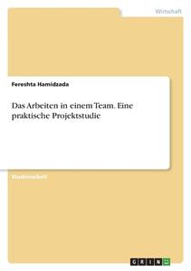 Das Arbeiten in einem Team. Eine praktische Projektstudie di Fereshta Hamidzada edito da GRIN Verlag