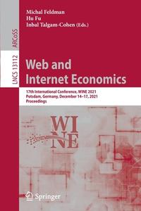 Web and Internet Economics edito da Springer International Publishing