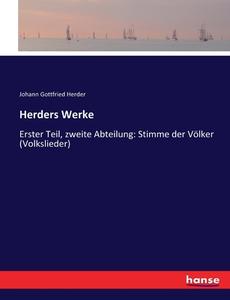 Herders Werke di Johann Gottfried Herder edito da hansebooks