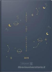 Brunnen 1073112015 Taschenkalender Modell 731 (2025) "Universe"  2 Seiten = 1 Woche  A6  144 Seiten  Grafik-Einband  dunkelblau edito da Baier & Schneider