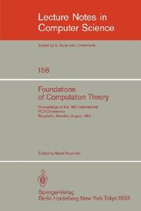 Foundations of Computation Theory edito da Springer Berlin Heidelberg