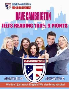 Ielts Reading 100% 9 Points di Dr Dave Cambrigton edito da Createspace