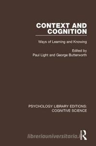Context and Cognition edito da Taylor & Francis Ltd