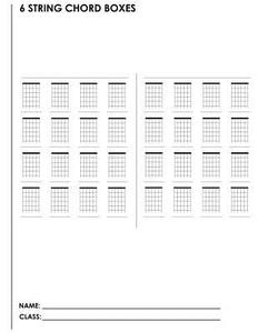 6 String Chord Boxes: A Student Manuscript Notebook from Fusello Publishing di Joe Dolan edito da Createspace