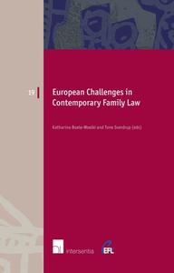 European Challenges in Contemporary Family Law di Katharina Boele-Woelki edito da Intersentia