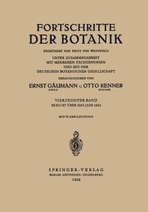 Bericht Über das Jahr 1951 di Ernst Gäumann, Otto Renner edito da Springer Berlin Heidelberg