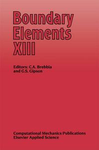 Boundary Elements XIII edito da Springer Netherlands