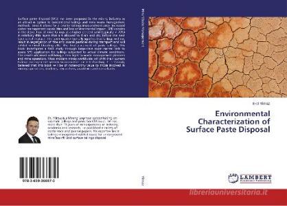 Environmental Characterization of Surface Paste Disposal di Erol Yilmaz edito da LAP Lambert Academic Publishing