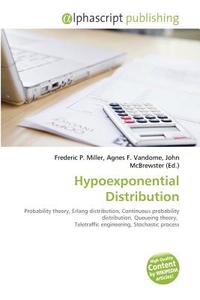 Hypoexponential Distribution edito da Vdm Publishing House