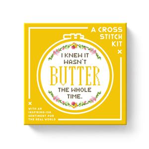 Butter Cross Stitch Kit di Brass Monkey, Galison edito da Galison