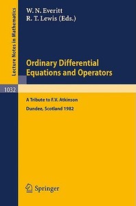 Ordinary Differential Equations and Operators edito da Springer Berlin Heidelberg