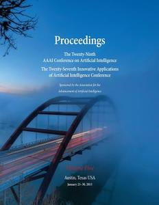 Proceedings of the Twenty-Ninth AAAI Conference on Artificial Intelligence and the Twenty-Seventh Innovative Application edito da AAAI