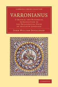 Varronianus di John William Donaldson edito da Cambridge University Press