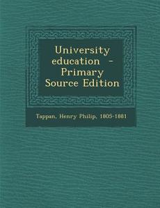 University Education edito da Nabu Press