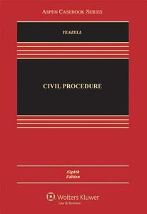 Civil Procedure di Stephen C. Yeazell edito da Aspen Publishers