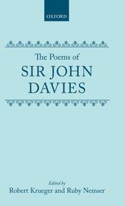 The Poems of Sir John Davies di John Davies edito da OXFORD UNIV PR