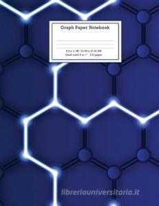 Graph Paper Notebook | Grid Paper Notebook | 110 Sheets | Large 8.5" x 11"| Quad Ruled 5x5 di Zebra edito da zeBra