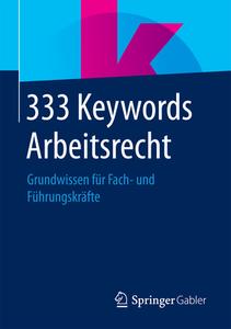 333 Keywords Arbeitsrecht edito da Gabler, Betriebswirt.-Vlg