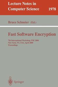 Fast Software Encryption edito da Springer Berlin Heidelberg