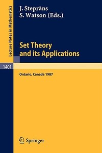 Set Theory and its Applications edito da Springer Berlin Heidelberg