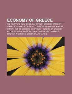Economy Of Greece: Greek Euro Coins, Eco di Books Llc edito da Books LLC, Wiki Series