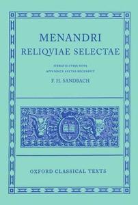 Reliquiae Selectae di Menander edito da OXFORD UNIV PR