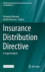 Insurance Distribution Directive edito da Springer International Publishing