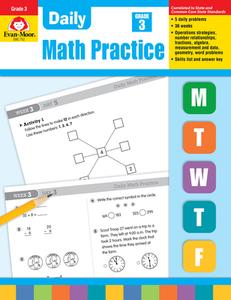 Daily Math Practice, Grade 3 di Evan-Moor Educational Publishers edito da EVAN MOOR EDUC PUBL