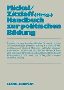 Handbuch zur politischen Bildung edito da VS Verlag für Sozialwissenschaften