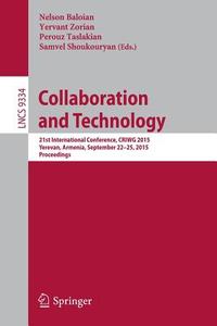 Collaboration and Technology edito da Springer-Verlag GmbH