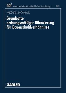 Grundsätze ordnungsmäßiger Bilanzierung für Dauerschuldverhältnisse edito da Gabler Verlag