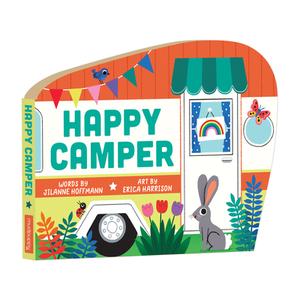 Happy Camper Shaped Board Book di Mudpuppy, Jilanne Hoffmann edito da Galison
