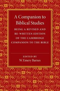 A Companion to Biblical Studies edito da Cambridge University Press