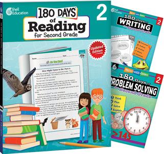 180 Days 3 Book Bundle - Reading, Writing & Problem Solving Grade 2 (Grade 2) di Teacher Created Materials edito da SHELL EDUC PUB